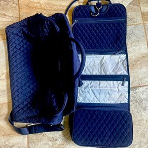 Vera Bradley weekender and hanging toiletry
